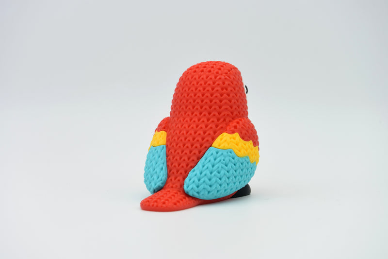 Knitted Scarlet Macaw Parrot - image 2