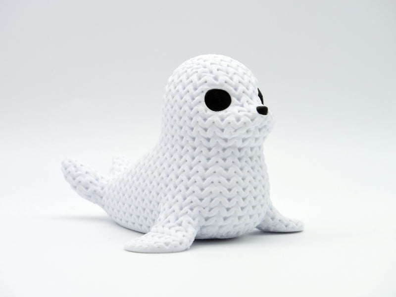 Knitted Seal - 3D printed home decor