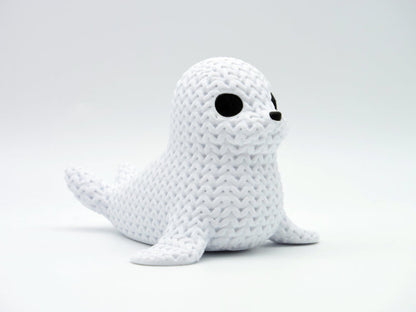 Knitted Seal - 3D printed home decor