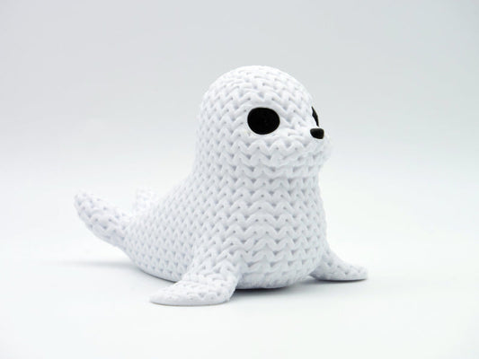 Knitted Seal - 3D printed home decor