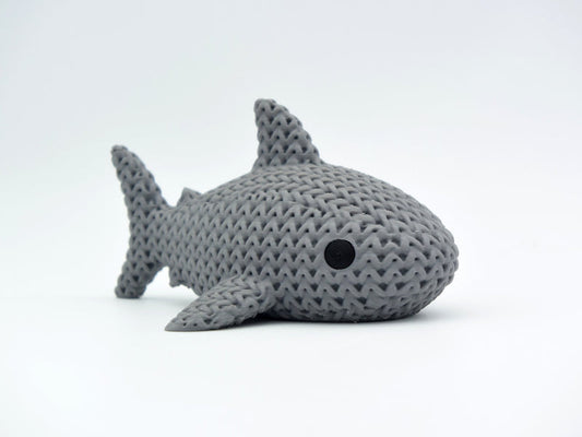 Knitted Shark - 3D printed home decor