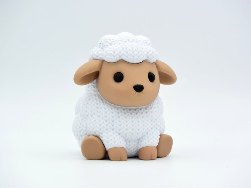 Knitted Sheep - 3D printed home decor