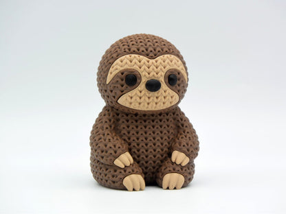 Knitted Sloth - 3D printed home decor