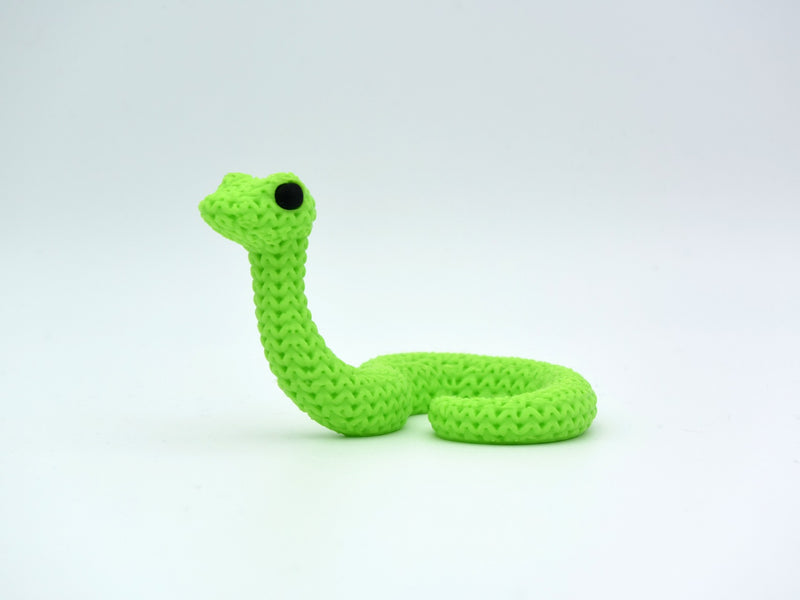 Knitted Snake - 3D printed home decor