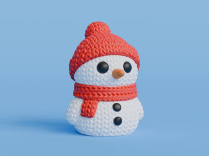 Knitted Snowman - Christmas - image 4