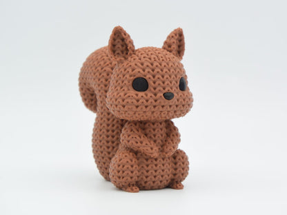 Knitted Squirrel - 3D printed home decor