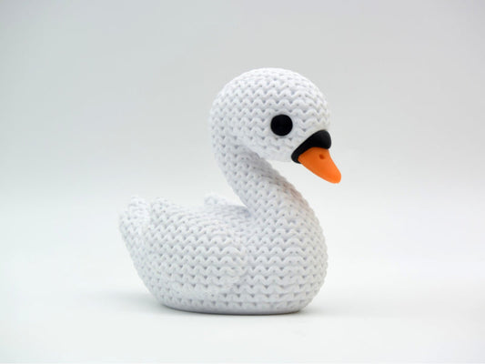 Knitted Swan - 3D printed home decor