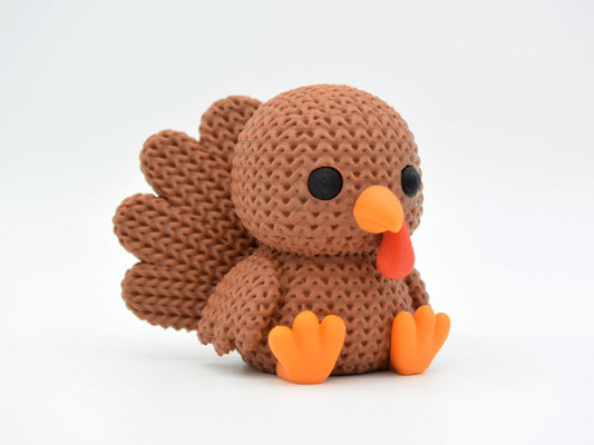 Knitted Turkey - 3D printed home decor