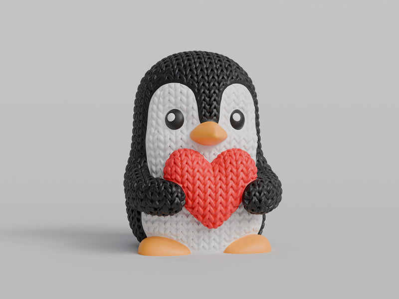 Knitted Valentine's Day Penguin - image 4