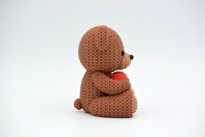 Knitted Valentine's Day Teddy Bear - image 2