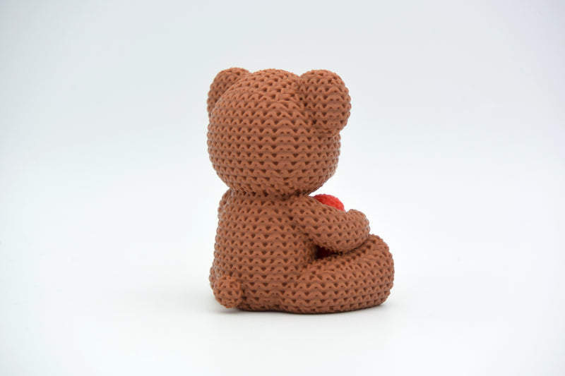Knitted Valentine's Day Teddy Bear - image 3