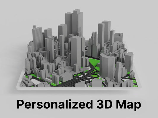 Personalized 3D Map - 3D printed home decor